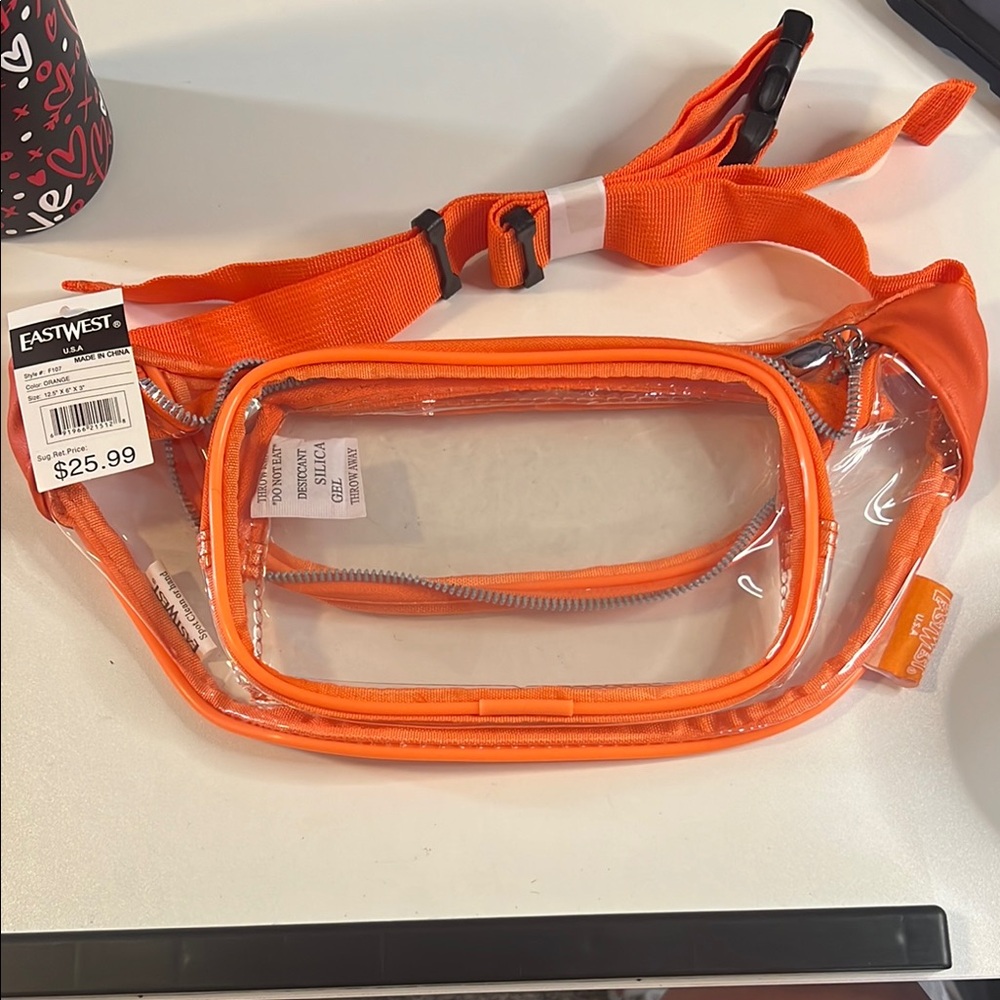 Eastwest Orange Clear Fanny Pack